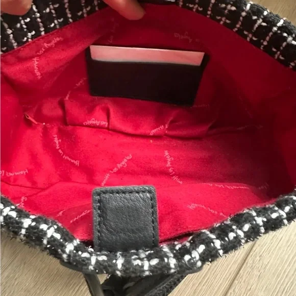 HAMMITT Cooper Small Midnight Trellis/Brushed Gold Crossbody Shoulder Bag - Picture 9 of 11